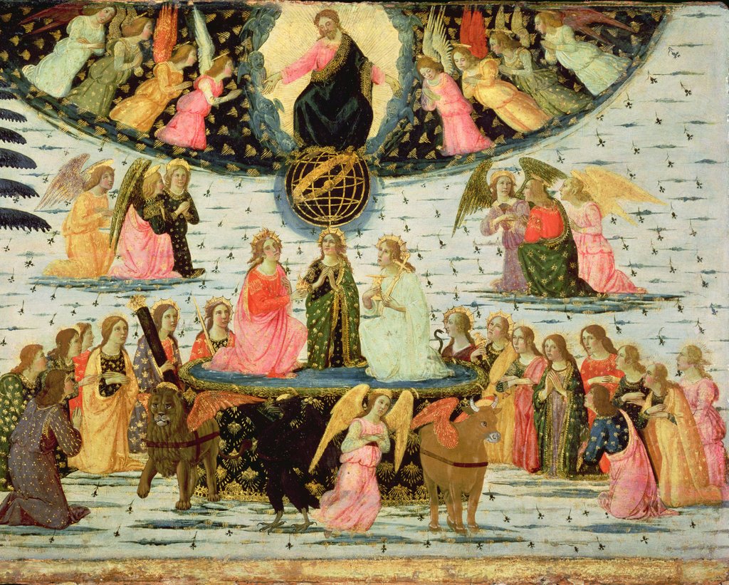 Detail of Triumph of Eternity, inspired by 'Triumphs' by Petrarch by Jacopo del Sellaio