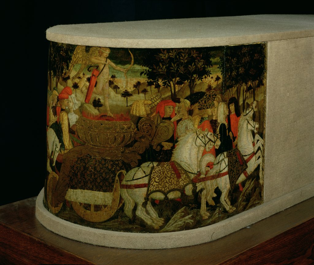 Detail of Triumph of Love, inspired by 'Triumphs' by Petrarch by Giovanni di Ser Giovanni Scheggia