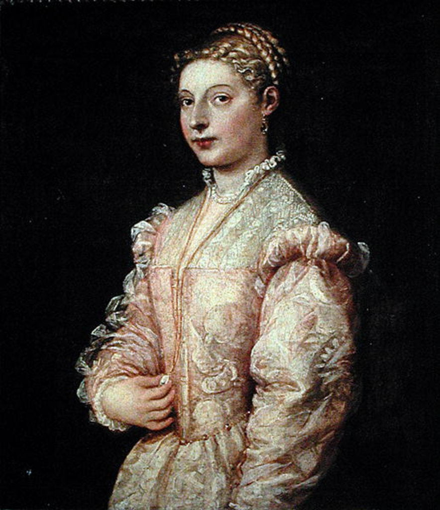Detail of Portrait of Lavinia Vecellio by Titian
