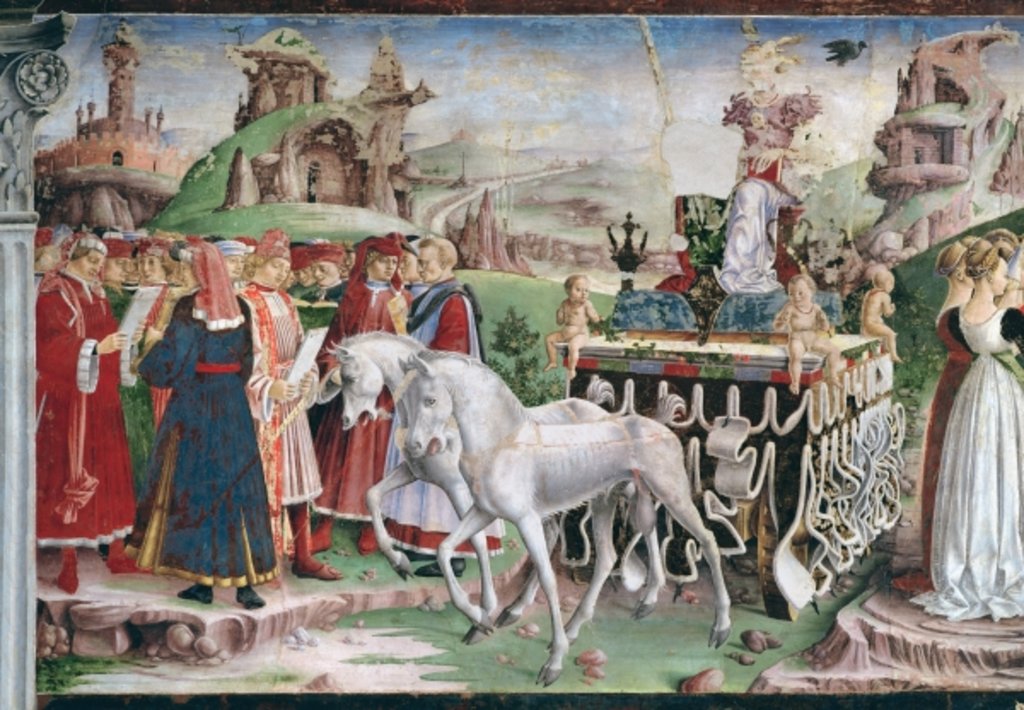 Detail of The Triumph of Minerva: March by Francesco del Cossa