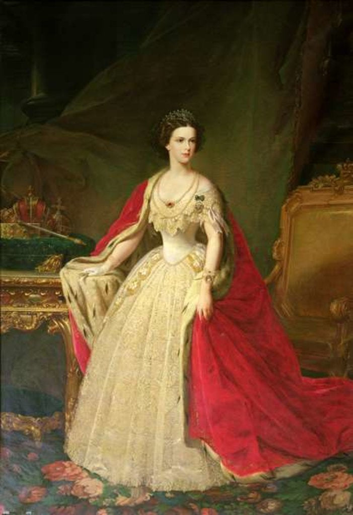 Detail of Empress Elizabeth of Bavaria by Giuseppe Sogni