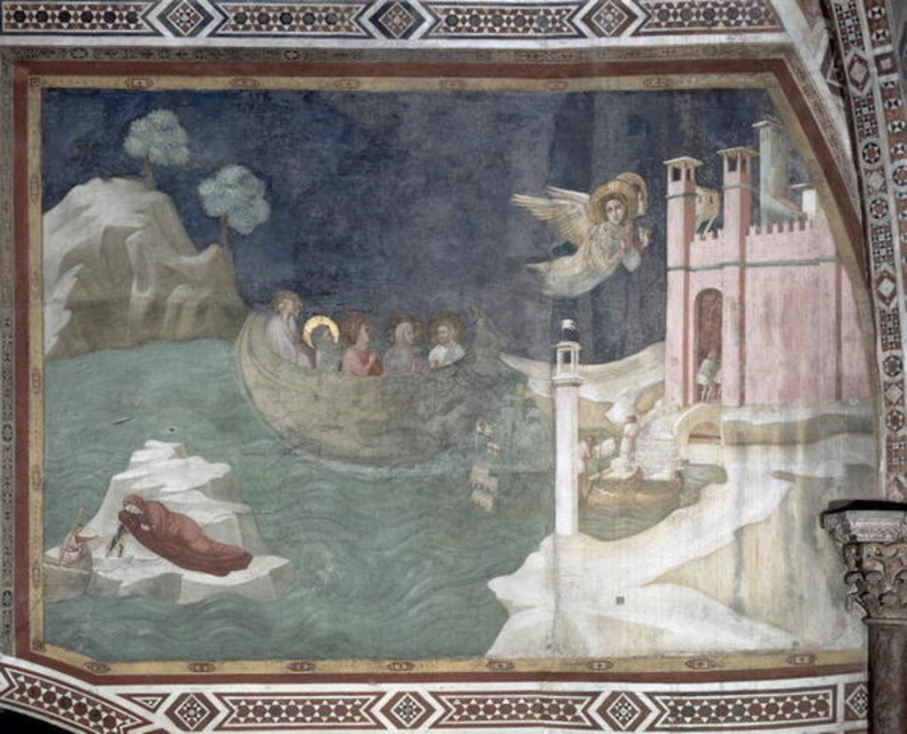 Detail of The Miraculous Arrival of Lazarus and his Sisters in Marseilles, 1320 by Giotto