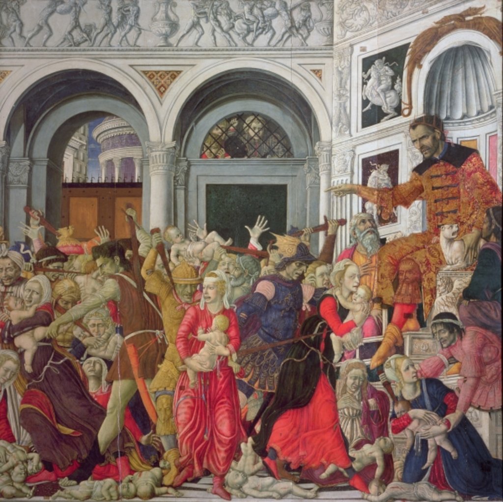 Detail of The Massacre of the Innocents by Matteo di Giovanni di Bartolo