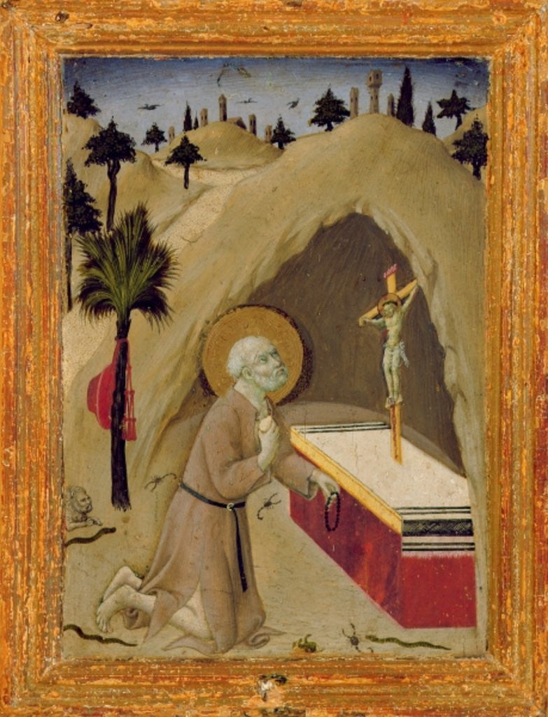 Detail of St. Jerome in the Desert by Sano di