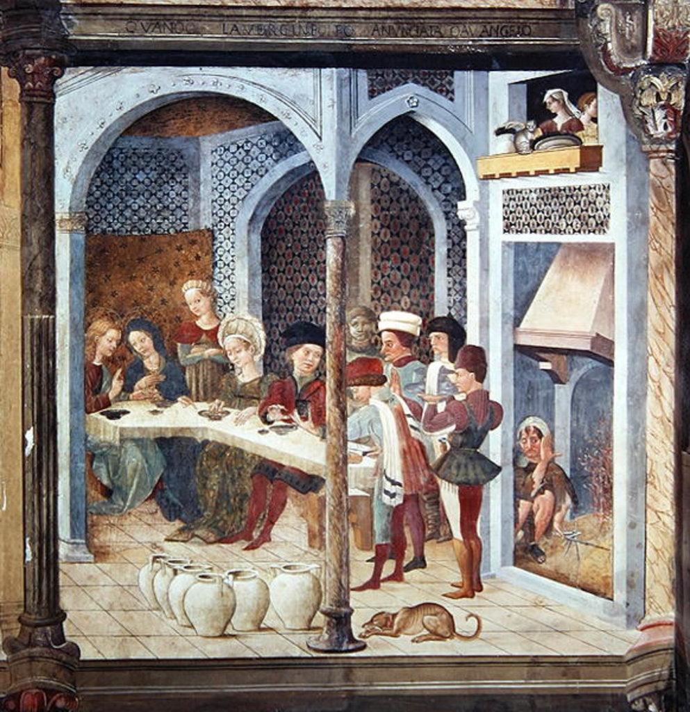 Detail of The Marriage at Cana, 1470 by Andrea Delitio