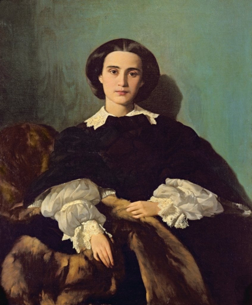 Detail of Portrait of the Contessa G. Tempestini by Antonio Puccinelli