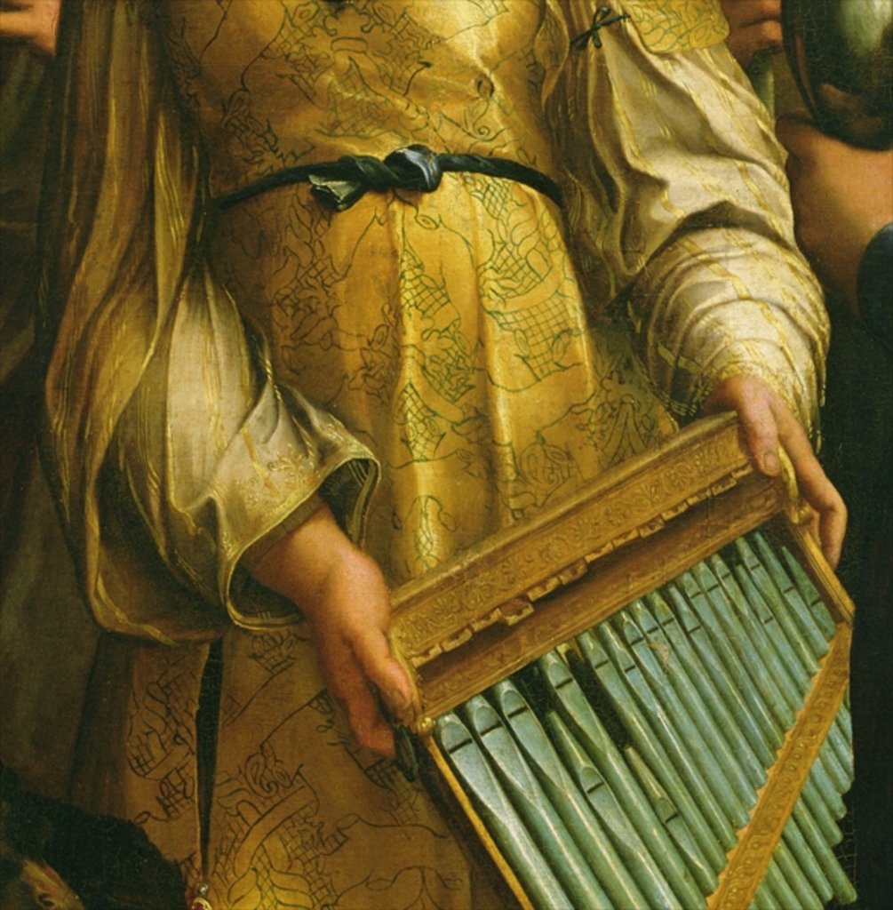 Detail of St. Cecilia surrounded by St. Paul, St. John the Evangelist, St. Augustine and Mary Magdalene, c.1513 by Raphael