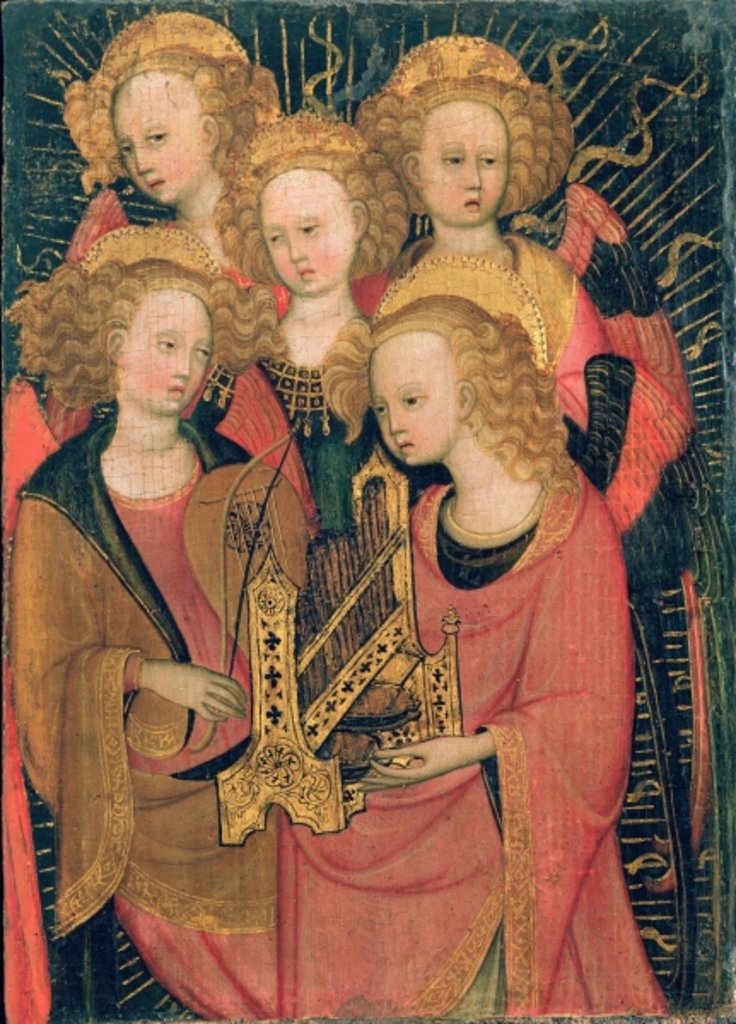 Detail of Angel Musicians by Stefano di Giovanni da Verona