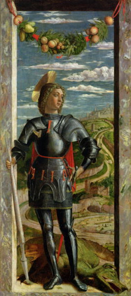 Detail of St. George and the Dragon by Andrea Mantegna