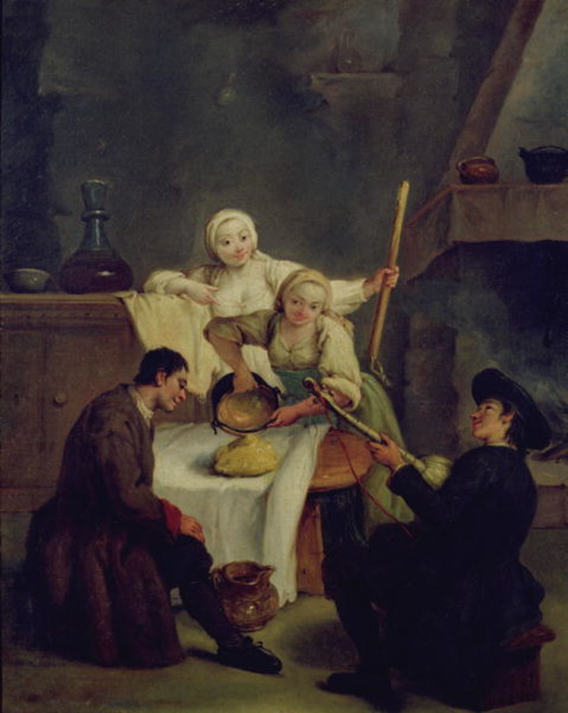 Detail of Preparing the Polenta by Pietro Longhi