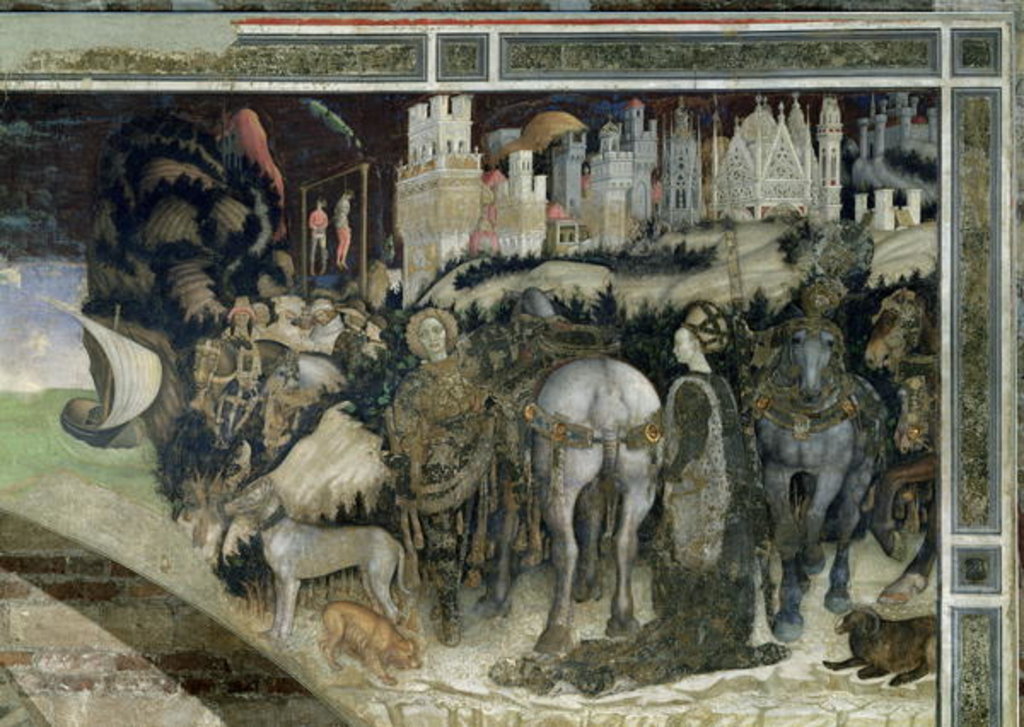 Detail of St. George Rescuing the Princess of Trebizond, c.1433-38 by Antonio Pisanello