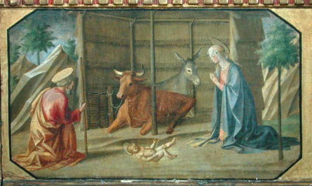 Detail of The Nativity by Francesco di Stefano Pesellino