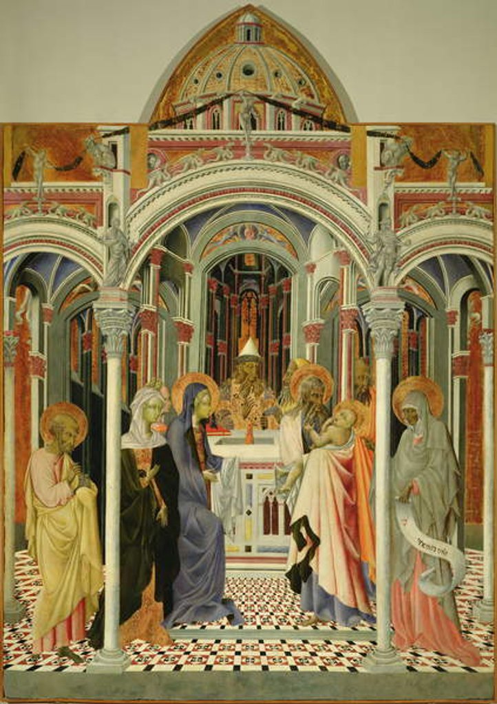 Detail of Presentation of Jesus in Temple, after 1445 by Giovanni di Paolo