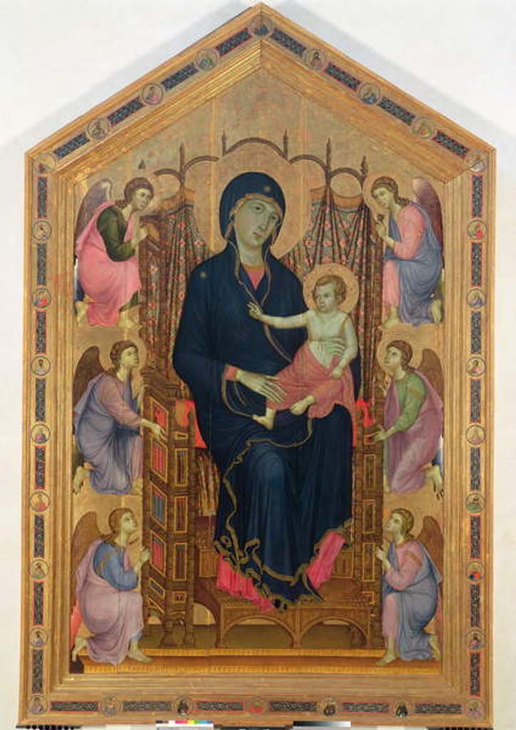 Detail of Madonna and Child 1285 by Duccio di Buoninsegna