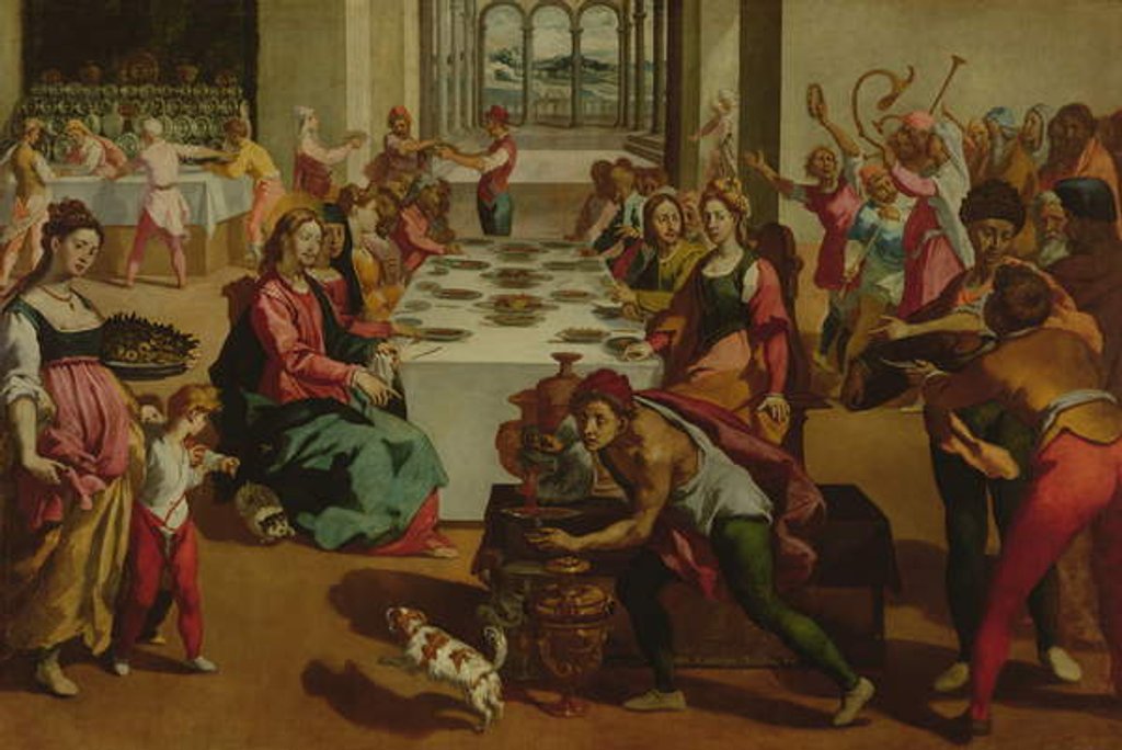 Detail of The Wedding at Cana by Andrea Boscoli