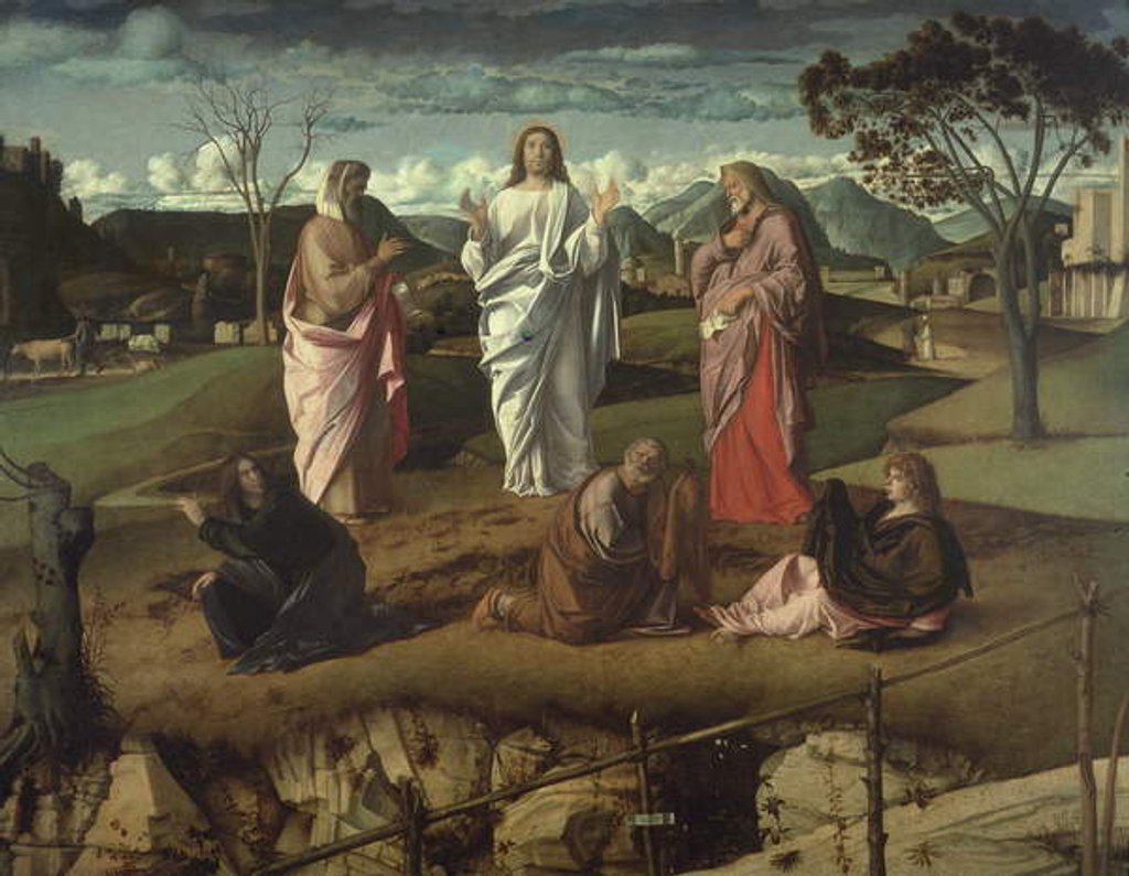 Detail of The Transfiguration, 1485 by Giovanni Bellini