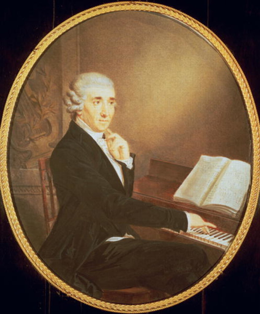 Detail of Joseph Haydn by Johann Zitterer