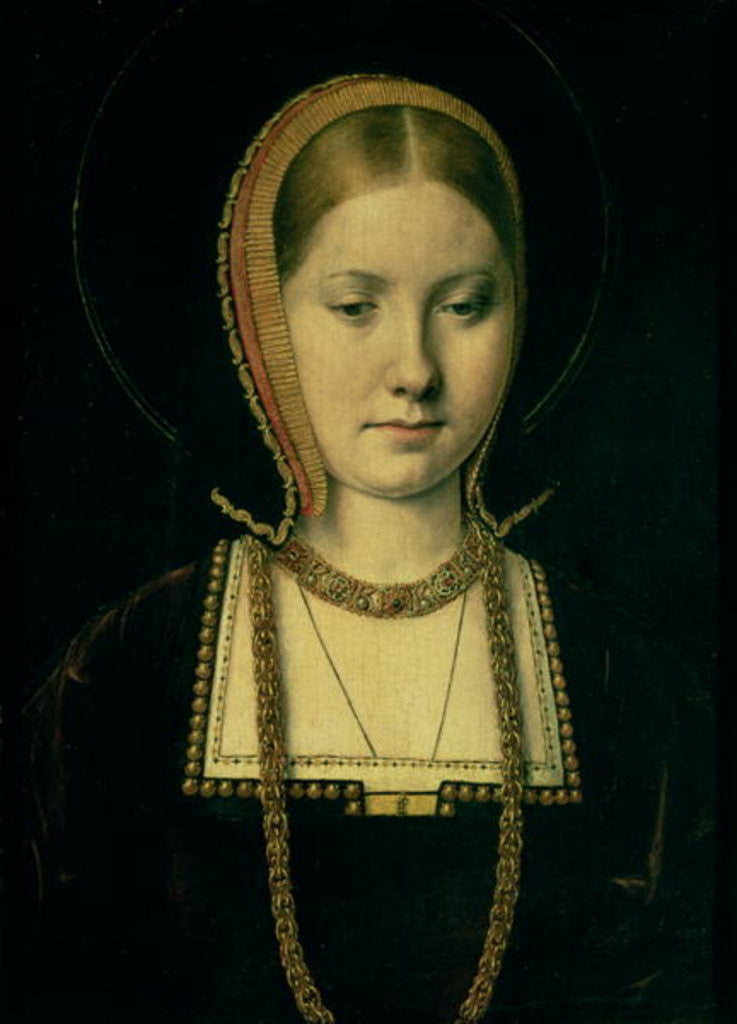 Detail of Portrait of a woman, possibly Catherine of Aragon by Michiel Sittow