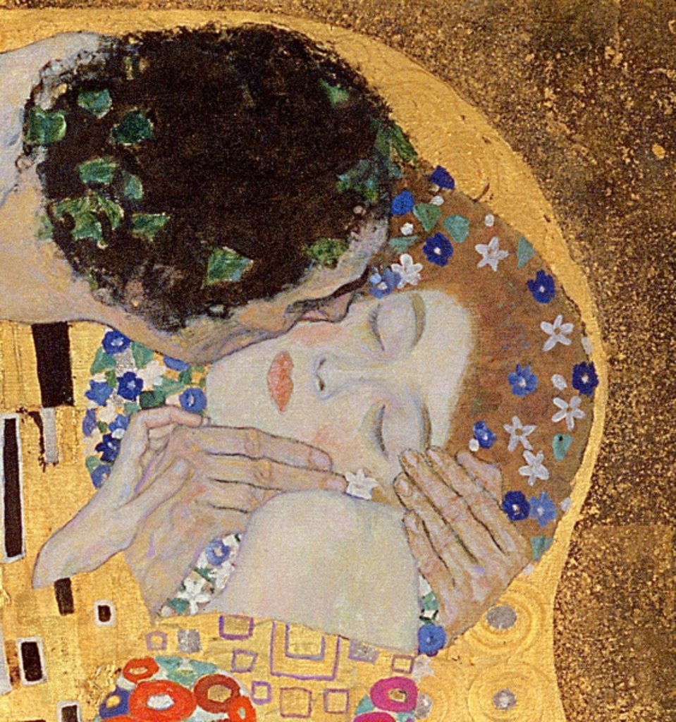 Detail of The Kiss, 1907-08 by Gustav Klimt