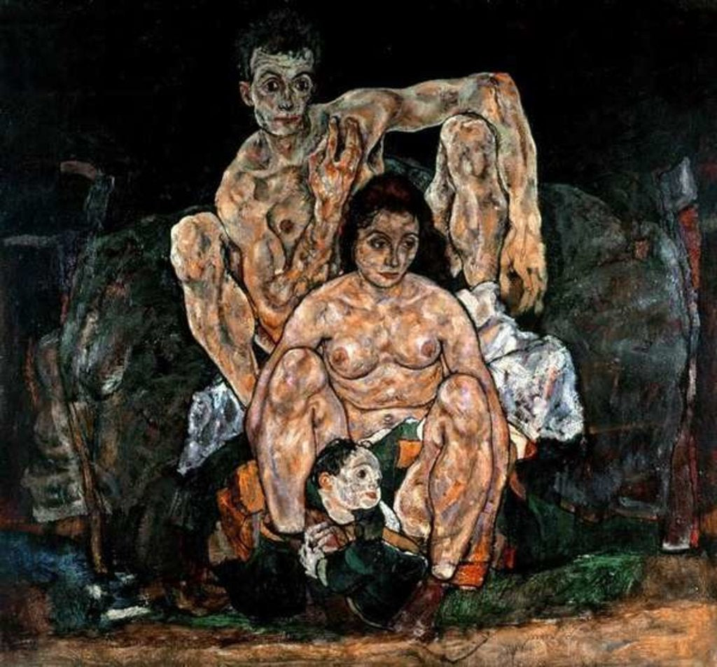 Detail of The Family, 1918 by Egon Schiele