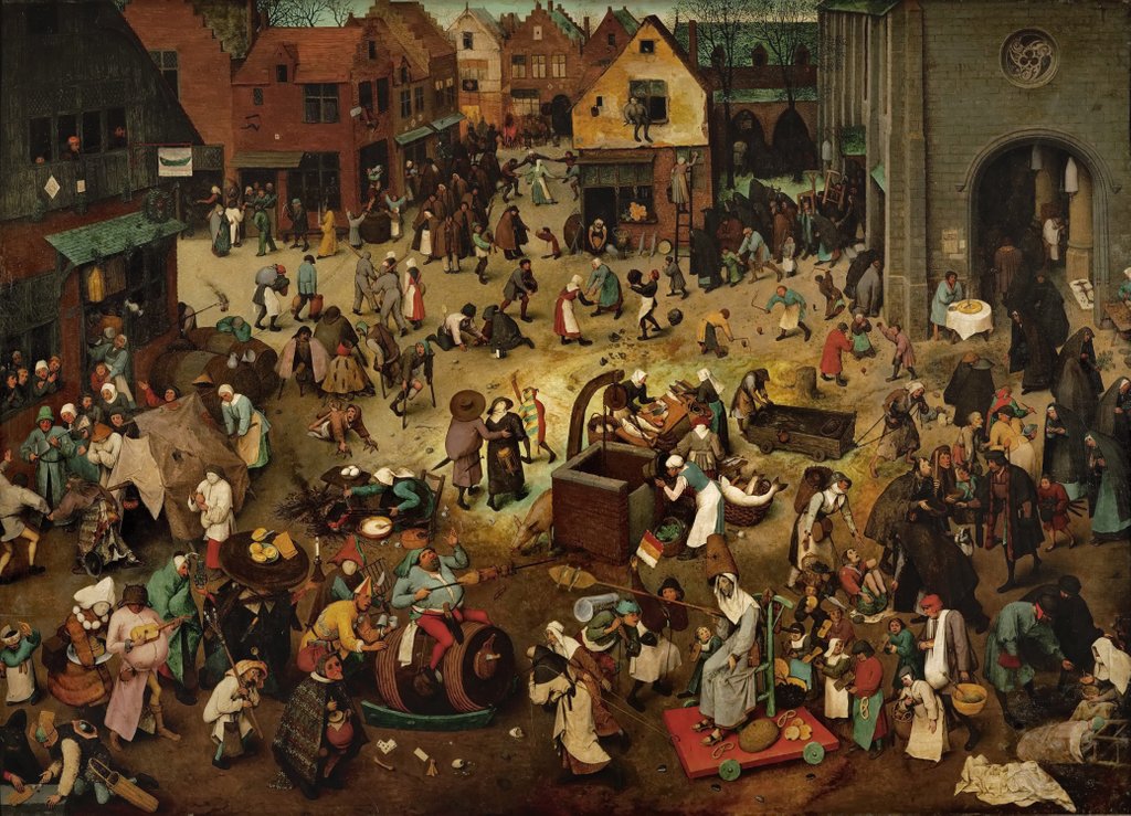 Detail of Fight between Carnival and Lent, 1559 by Pieter the Elder Bruegel