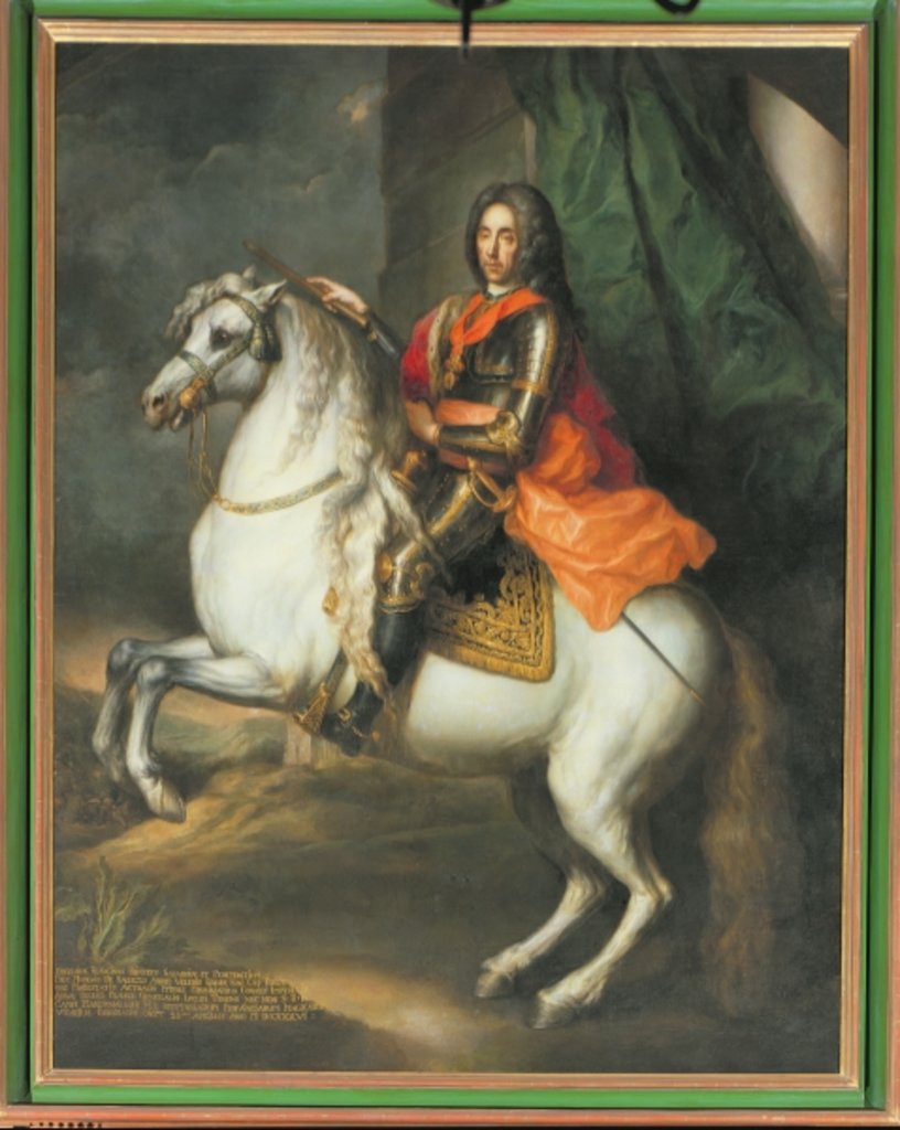 Detail of Equestrian portrait of Prince Eugene of Savoy by Johann-Gottfried Auerbach