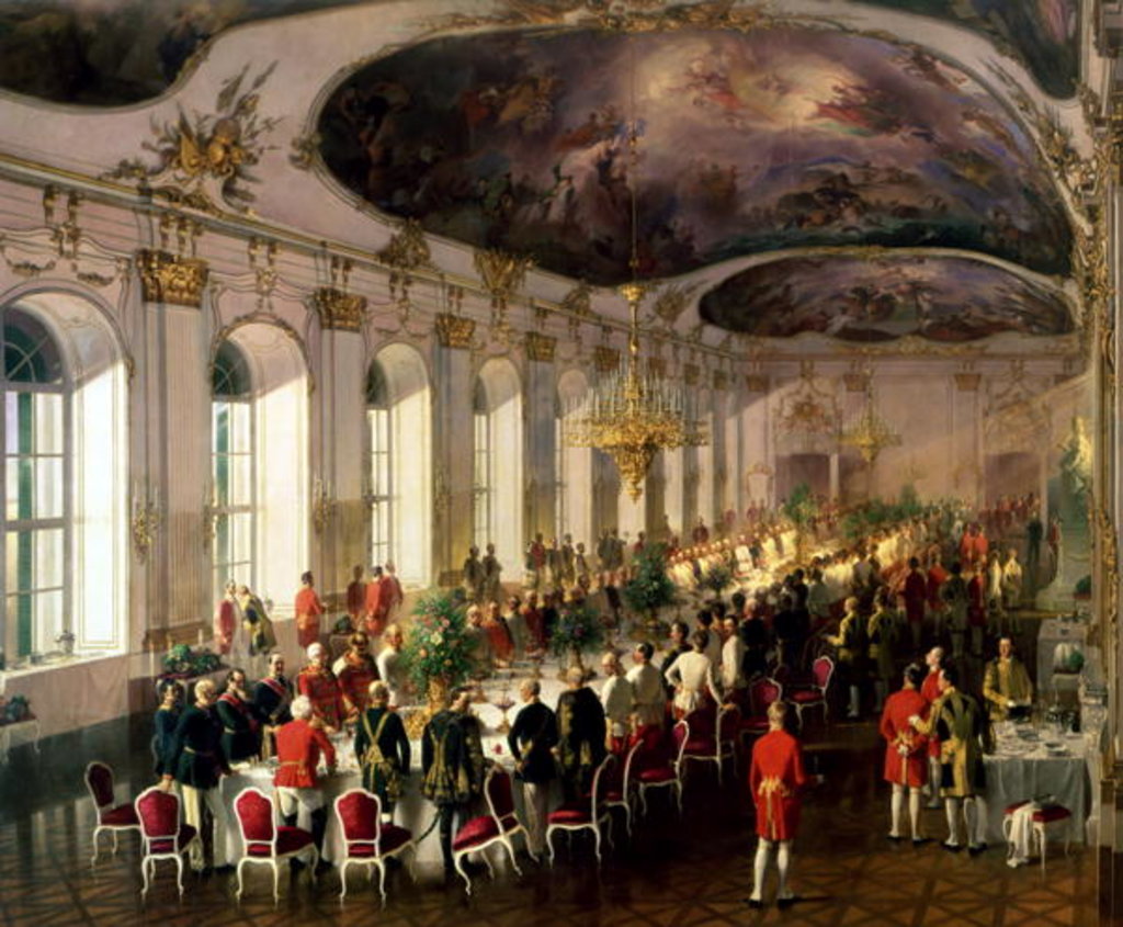 Detail of Celebration on the occasion of the anniversary of the Military Order of Maria Theresa, 1861 by Siegmund L'Allemand
