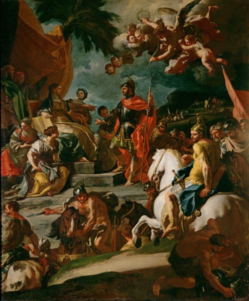 Detail of Barak and Deborah by Francesco Solimena