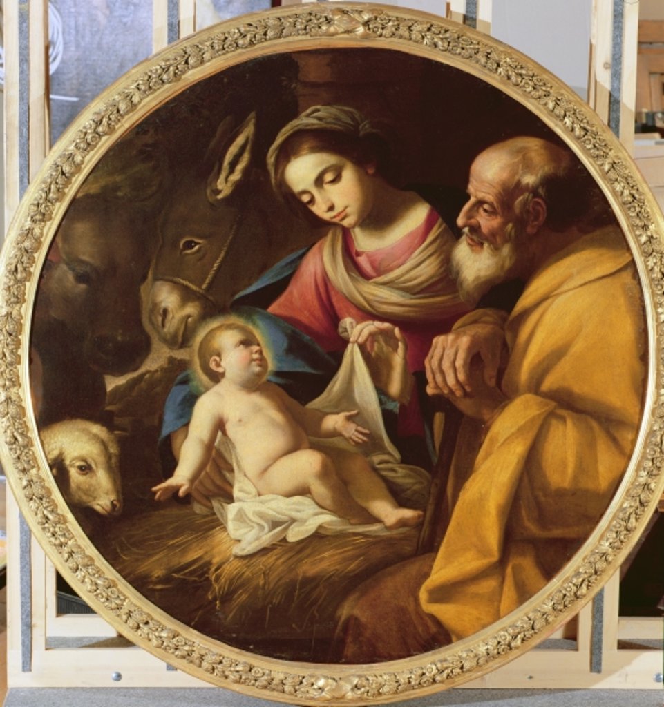 Detail of Holy Family by Andrea Vaccaro