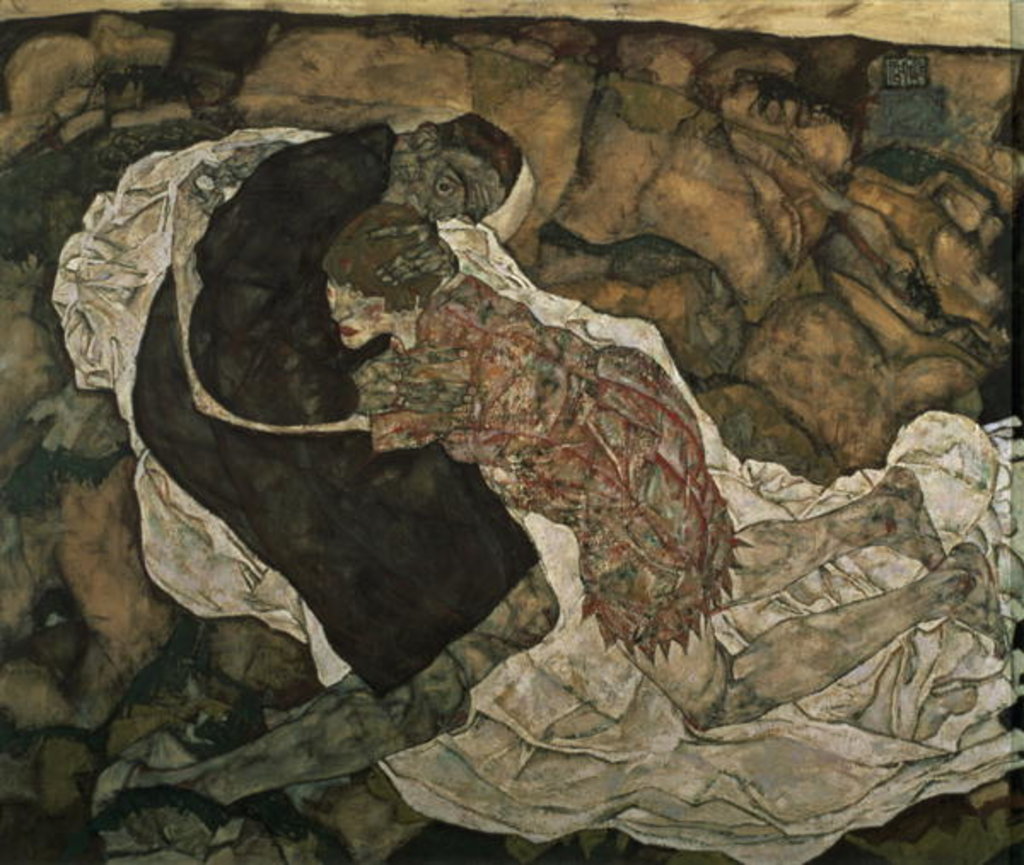 Detail of Death and the Maiden, 1915 by Egon Schiele