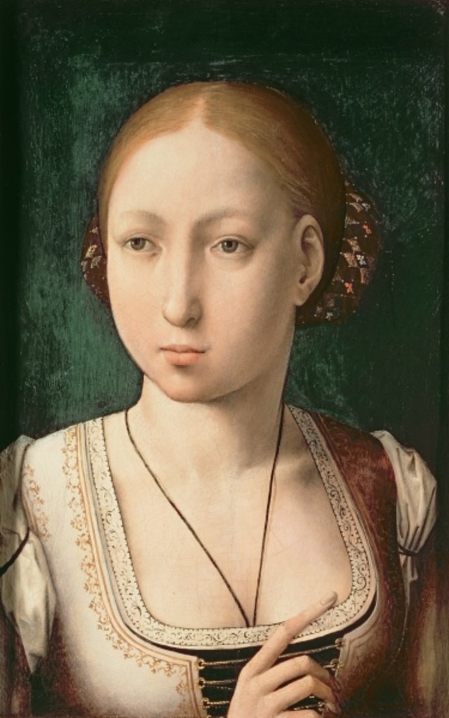 Detail of Juana or Joanna of Castile by Juan de Flandes