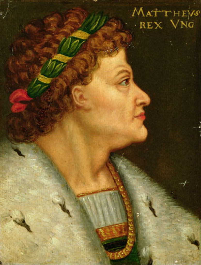 Detail of Matthias I, Hunyadi by Anonymous