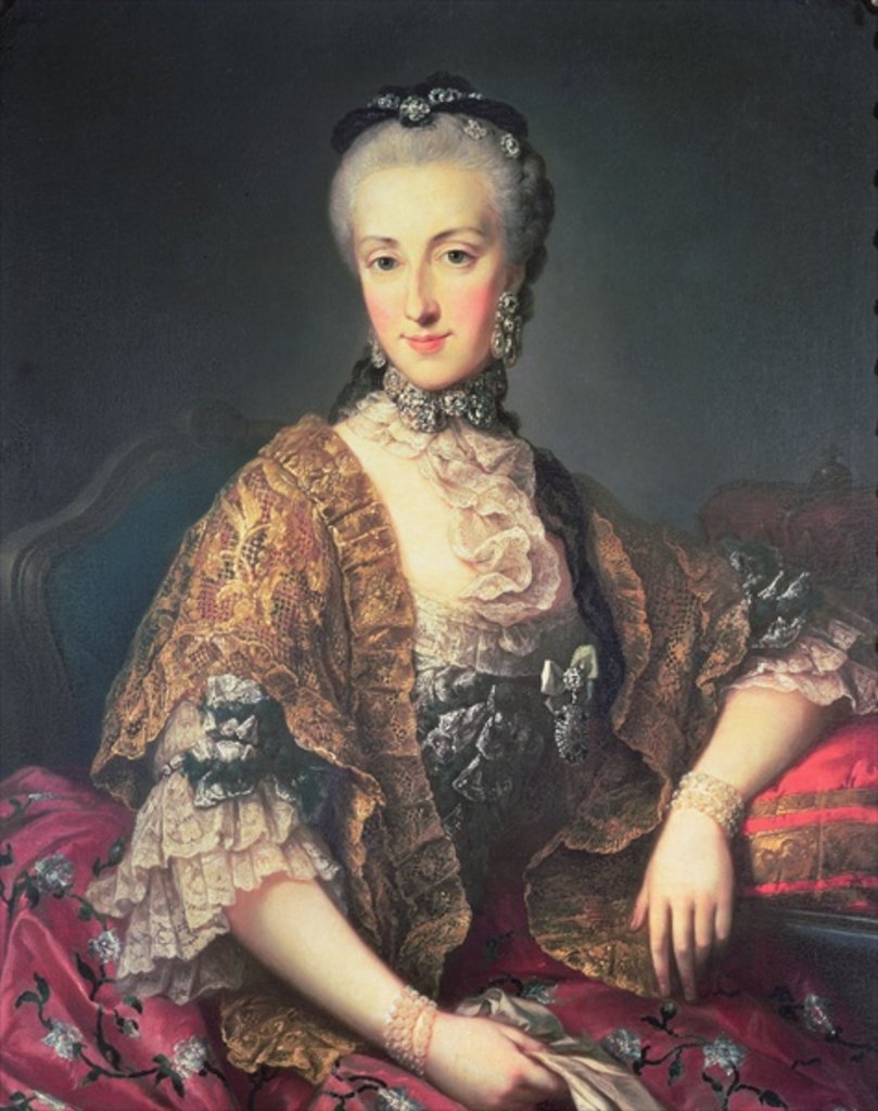 Detail of Archduchess Maria Anna Habsburg-Lothringen, called Marianne by Martin van Mytens or Meytens