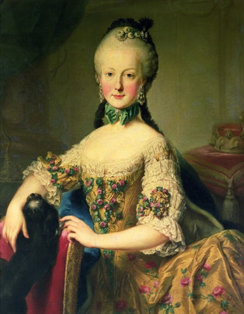 Detail of Archduchess Maria Elisabeth Habsburg-Lothringen by Martin van Mytens