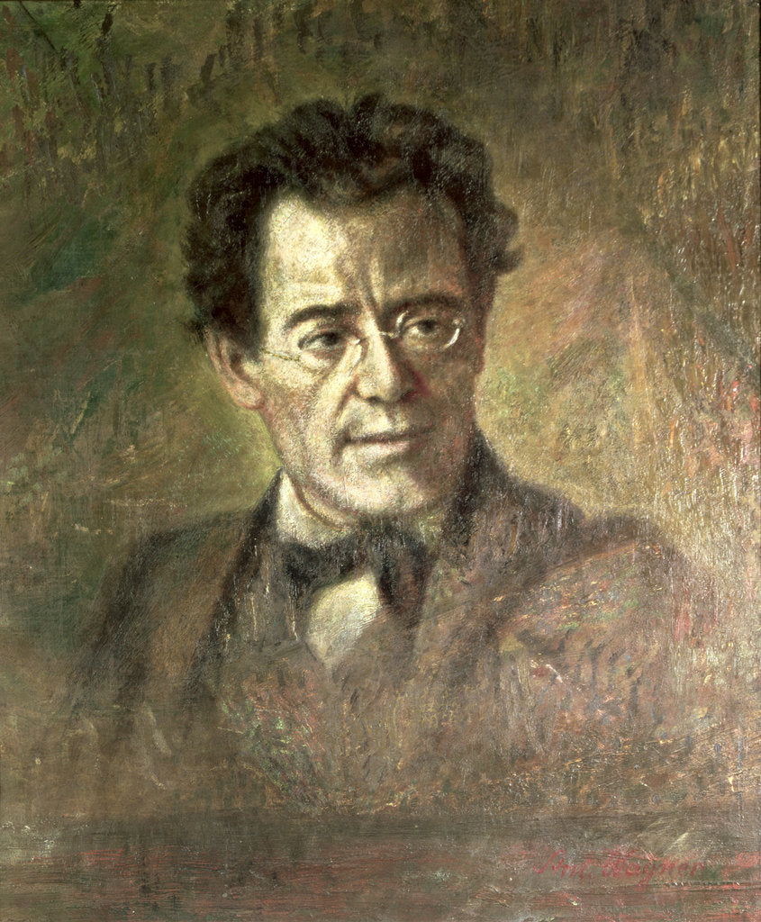Detail of Gustav Mahler by Anton Wagner