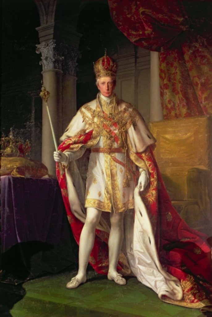Detail of Emperor Franz II of Austria by Leopold Kupelwieser