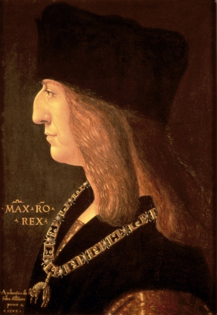 Emperor Maximilian I of Germany by Giovanni Ambrogio de Predis