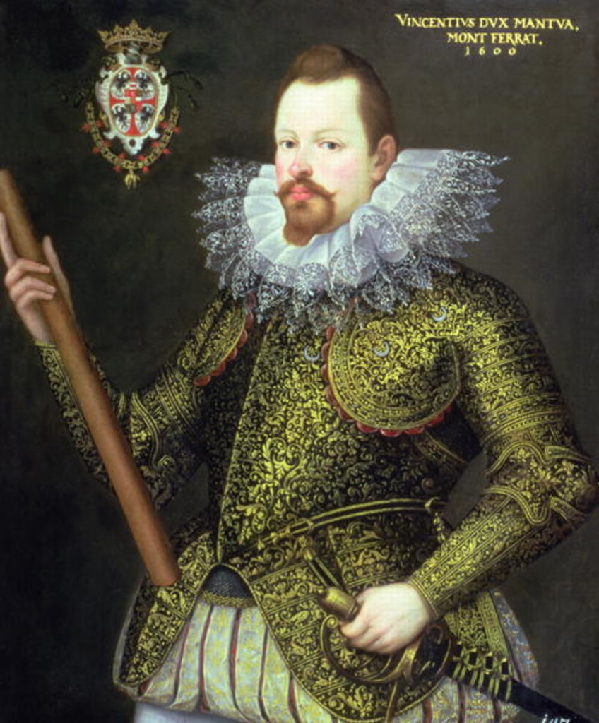 Detail of Vicenzo Gonzaga, Duke of Mantua, 1600 by Frans II Pourbus