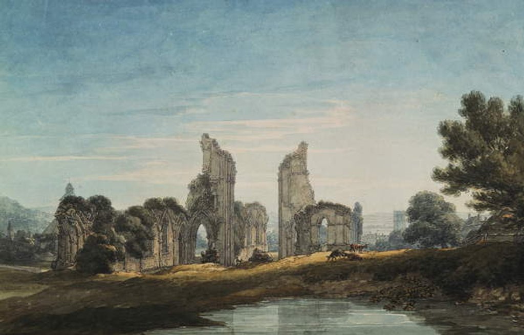 Detail of Glastonbury Abbey, 1795 by Thomas Hearne
