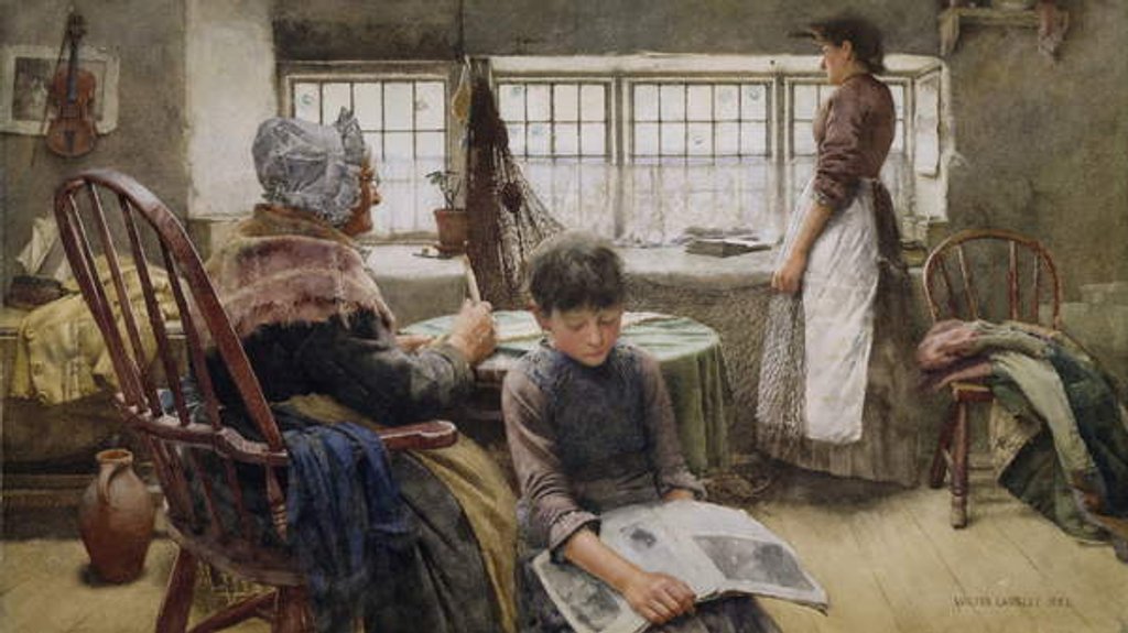 Detail of Memories, 1885 by Walter Langley