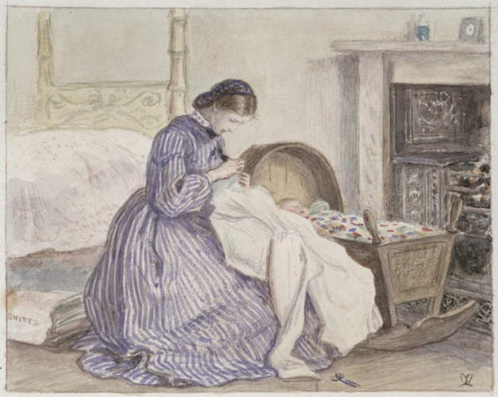 Detail of Stewart Harrison's The Iceberg - The Seamstress, 1860 by John Everett Millais