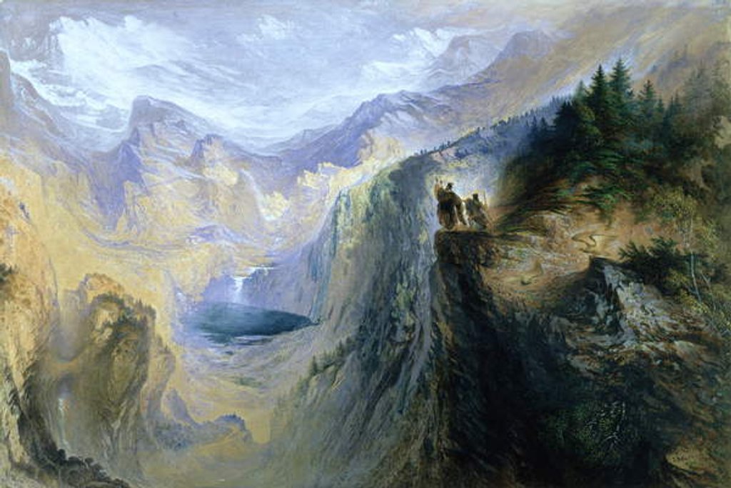 Detail of Manfred on the Jungfrau, 1837 by John Martin