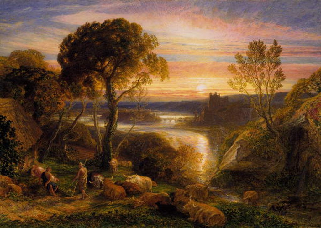 Detail of Tityrus Restored to his Patrimony, 1877 by Samuel Palmer