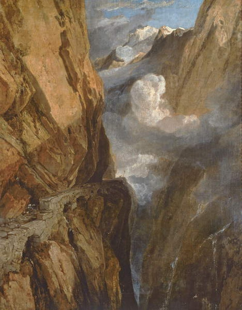 Detail of The Pass of Saint Gotthard, Switzerland, 1803-04 by Joseph Mallord William Turner