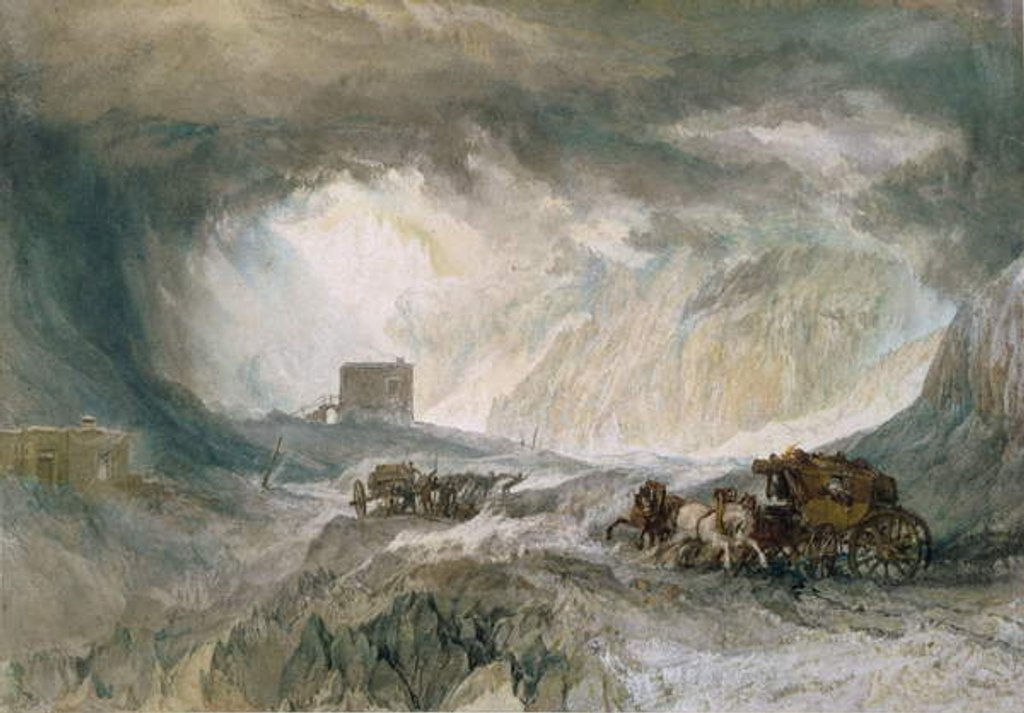 Detail of Snowstorm, Mont Cenis, 1820 by Joseph Mallord William Turner