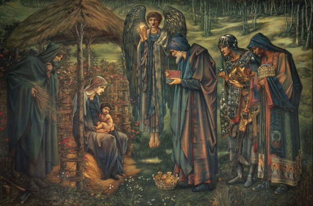 Detail of The Star of Bethlehem, 1888-91 by Edward Coley Burne-Jones