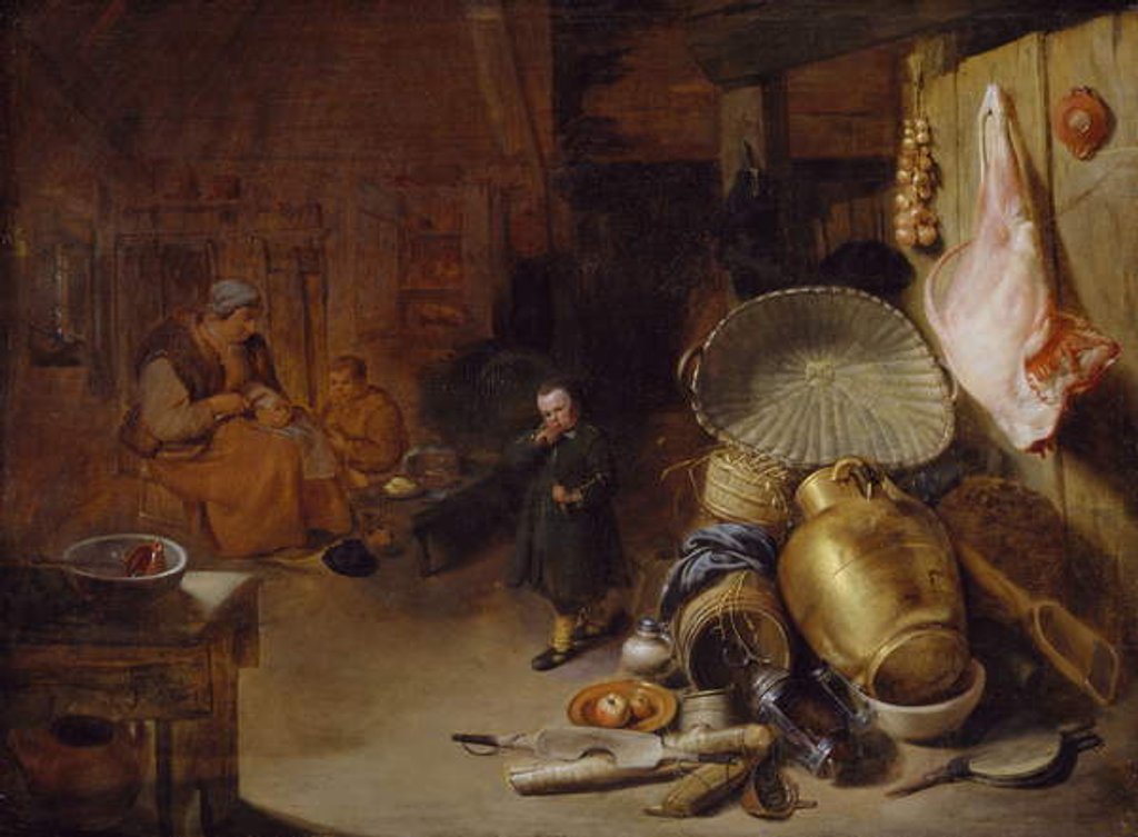 Detail of Interior with Figures, 1643 by Pieter Jacobsz Duyfhuysen