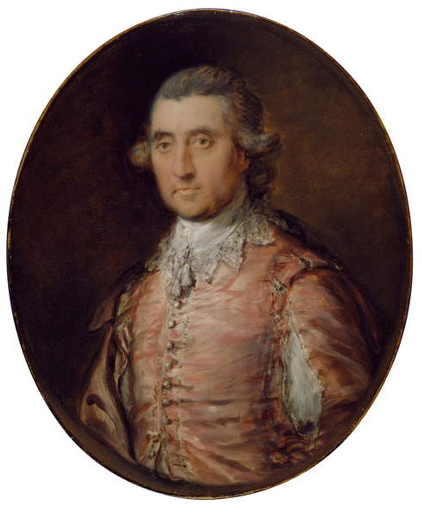 Detail of Portrait of Sir Charles Holte 6th Baronet by Thomas Gainsborough