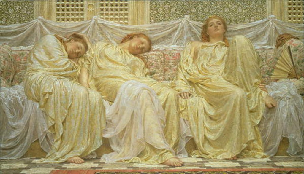 Detail of Dreamers, 1882 by Albert Joseph Moore