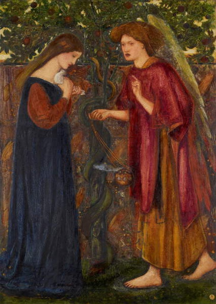 Detail of The Annunciation by Edward Coley Burne-Jones